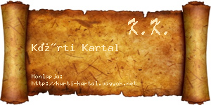 Kürti Kartal névjegykártya